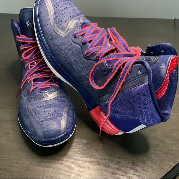 Adidas Rose 4 Night Blue White-Blast Purple Men's Size 12 Basketball Shoe - Picture 4 of 10
